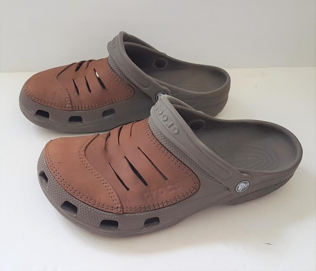 Crocs with leather tops online