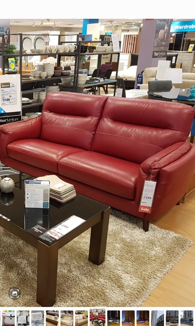 Used Pure Leather Sofa, Furniture & Home Living, Furniture, Sofas on