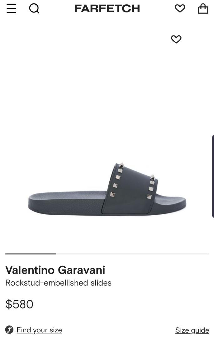 Valentino on sale sliders black