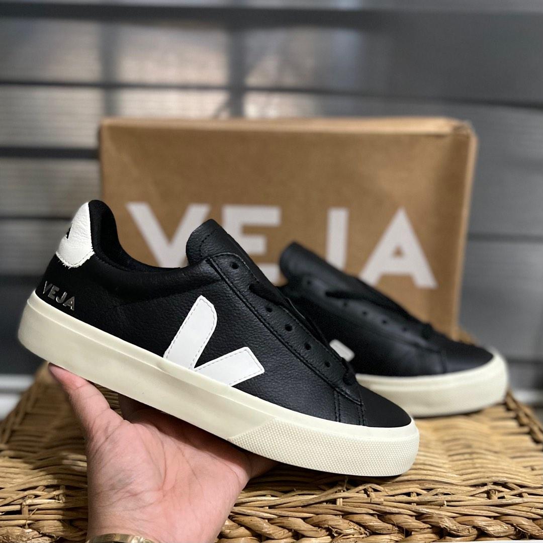 Veja Campo Black/White Leather, Women's Fashion, Footwear, Sneakers on ...