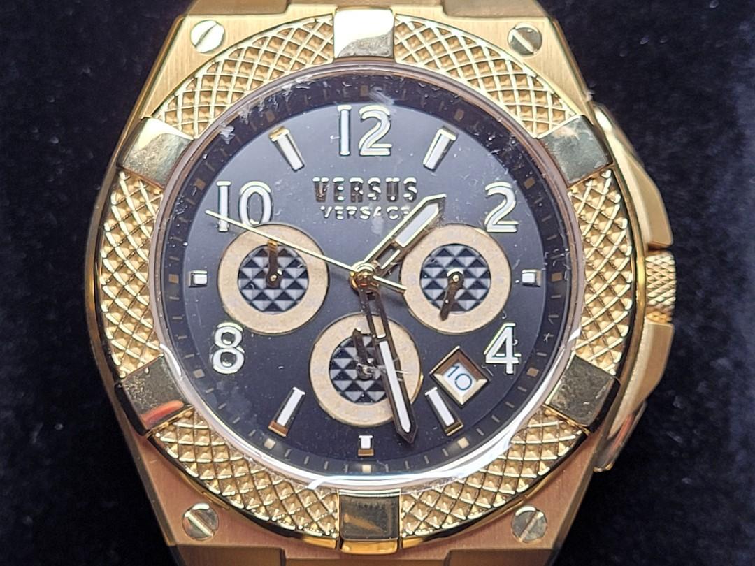 Versace Gold Watch BNIB, Luxury, Watches on Carousell