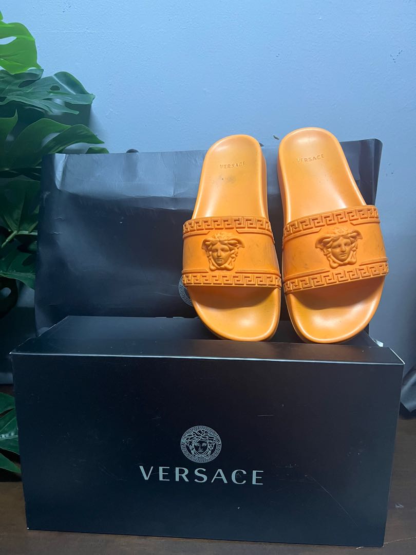 VERSACE SLIDES, Luxury, Sneakers & Footwear on Carousell