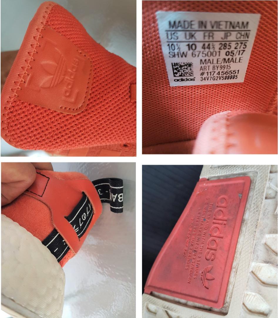 Versatile Adidas NMD R2 Sneakers, BY9915, Future Harvest Burnt Orange, US  10.5, UK 10, EUR 44