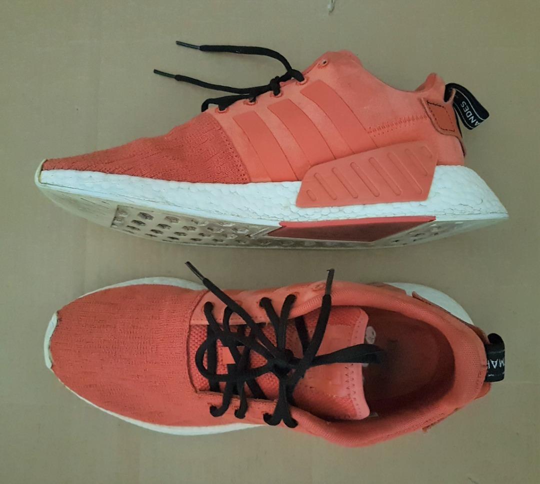 Versatile Adidas NMD R2 Sneakers, BY9915, Future Harvest Burnt Orange, US  10.5, UK 10, EUR 44