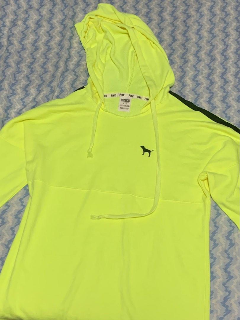 Victoria s Secret PINK Neon Yellow Jacket Women s Fashion Coats Jackets and Outerwear on Carousell