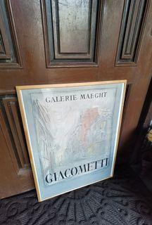 Vintage Alberto Giacometti exhibit poster