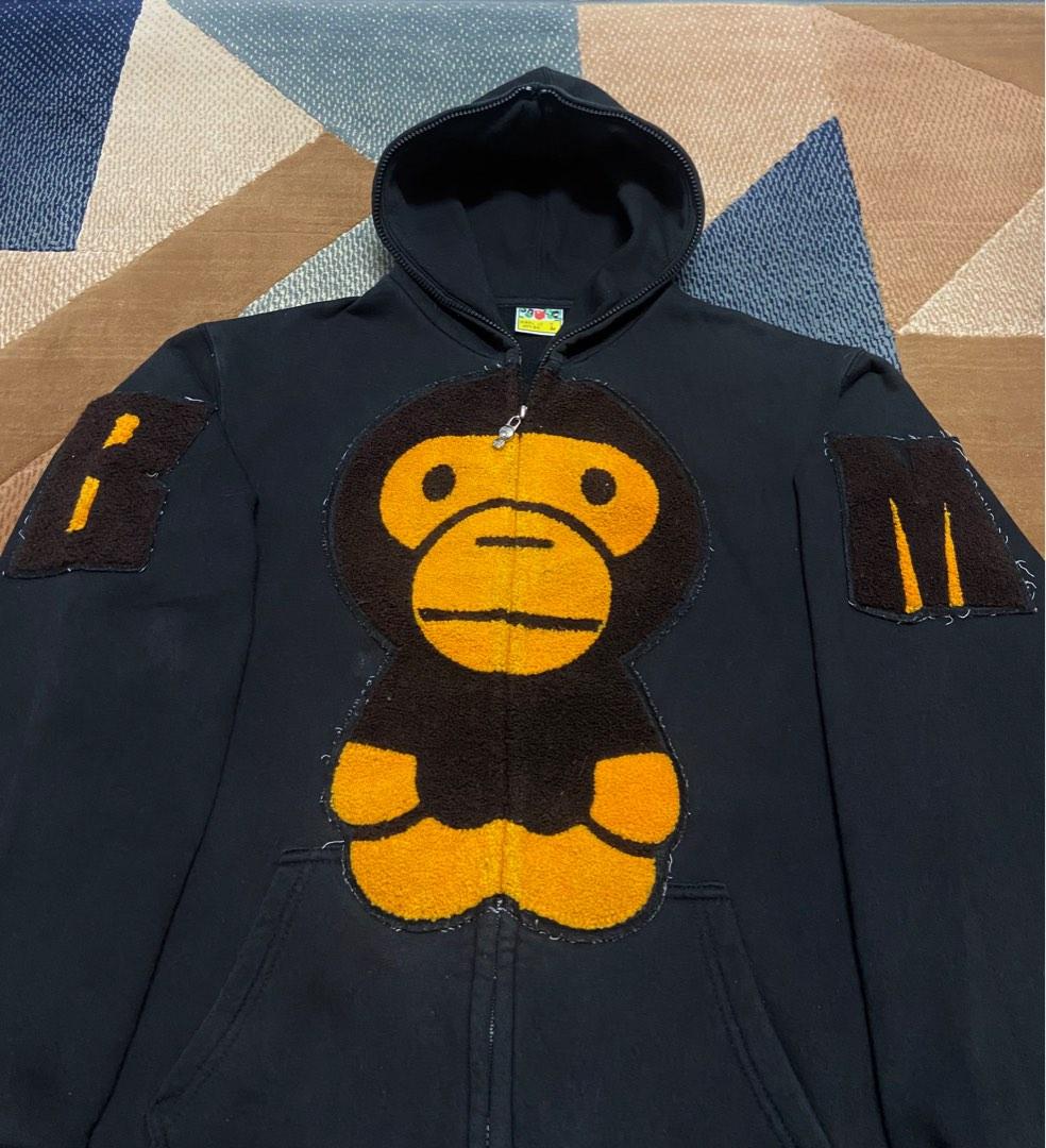 Vintage Bathing Ape X Baby Milo Bape Carpet Big Face Designer Streetwear Japan Outerwear Hoodie Zip