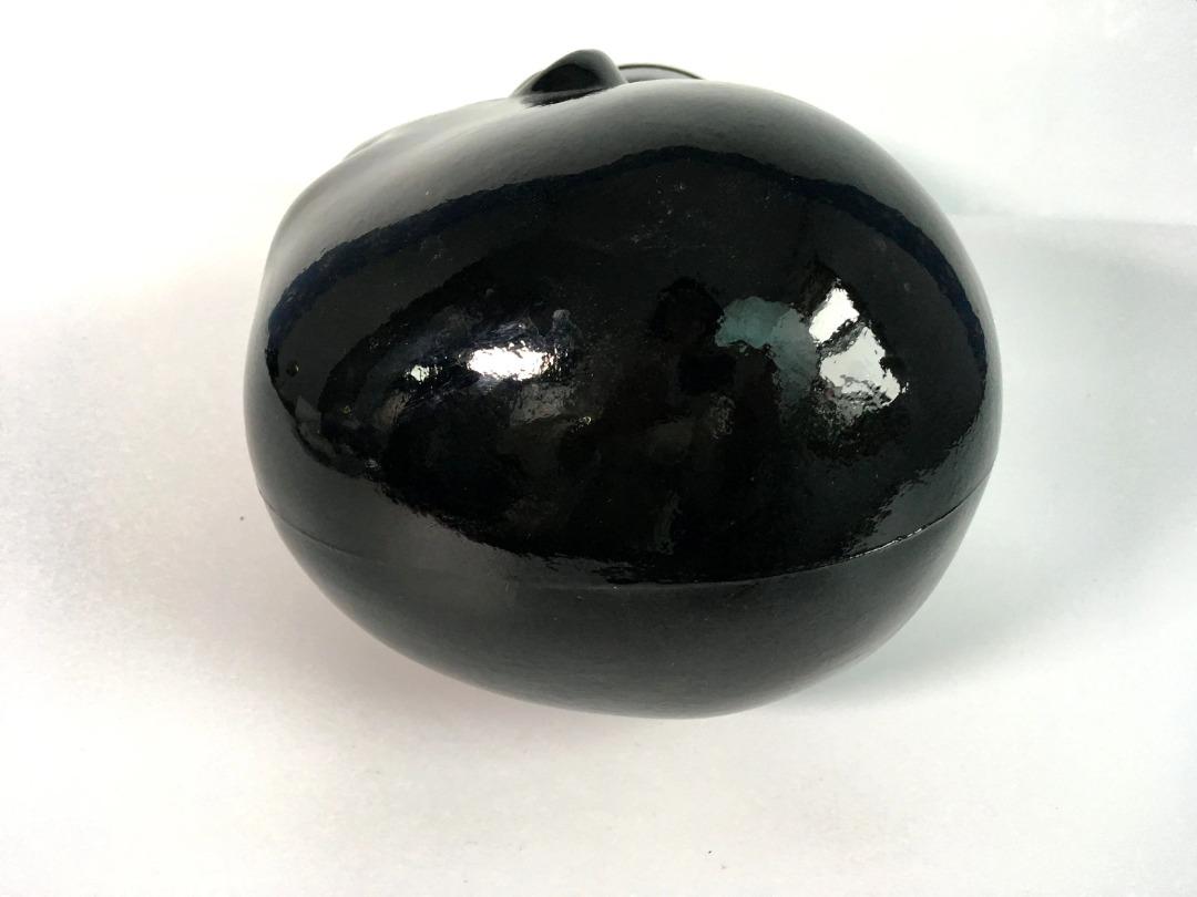 Vintage Black Glass Heads (Collectible Art 1 pair), Furniture & Home