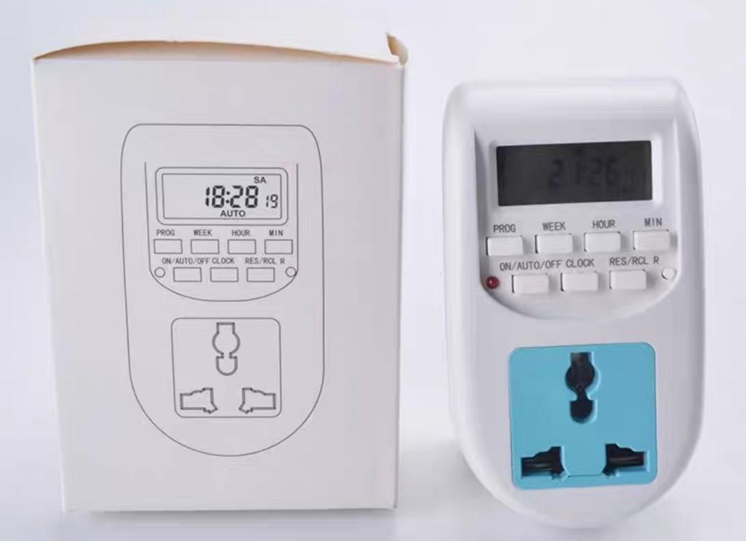 Weekly Programmable Electronic Plug-in Digital Timer with LCD Display ...