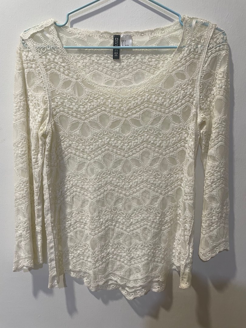 Lace White Top