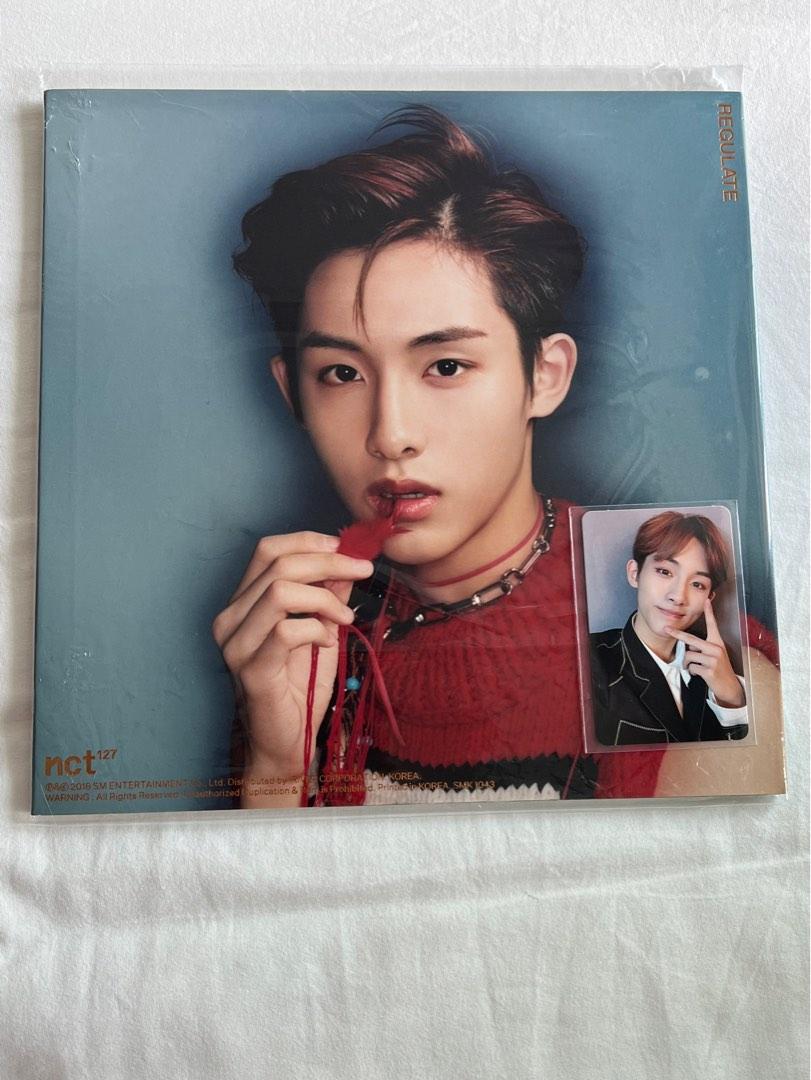 Winwin cover Nct 127 Regulate Photocard with thank you message NCT127