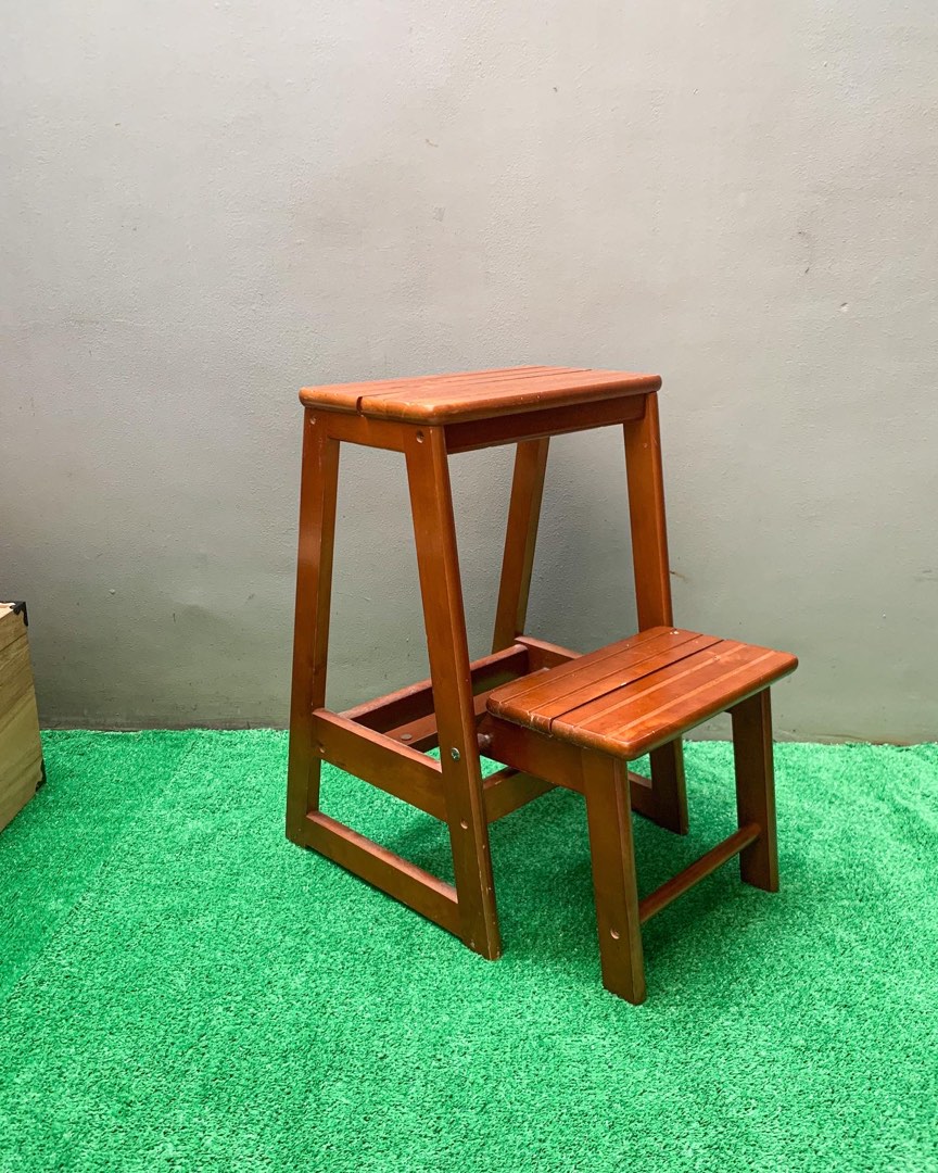 Wooden Foot steps/ Wooden Ladder, Furniture & Home Living, Furniture