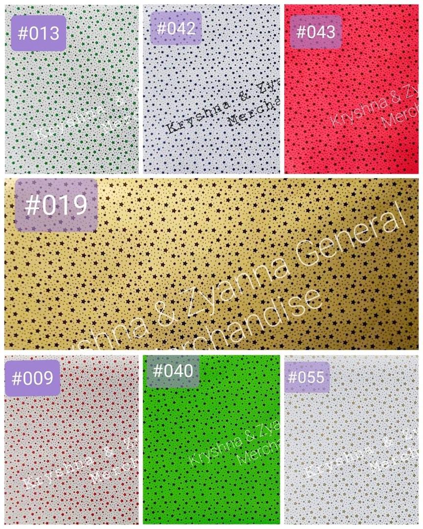 Wrappers for All Occasions (Category: Craft Supplies & Tools) located in Quezon City. Submitted by kryshnanzyanna (Listing ID 1185756589, Image 3). Description: Min of 10pcs per design Pickup location: Proj.4, QC.