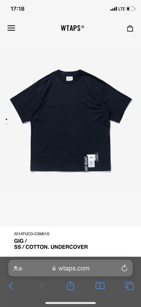 【03】Wtaps x UNDERCOVER GIG SS TEE BLACK