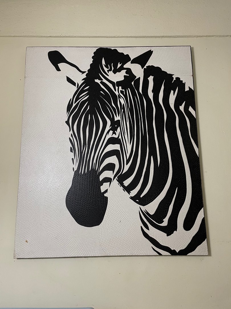 Zebra Wall Decor, Furniture & Home Living, Home Decor, Wall Decor on