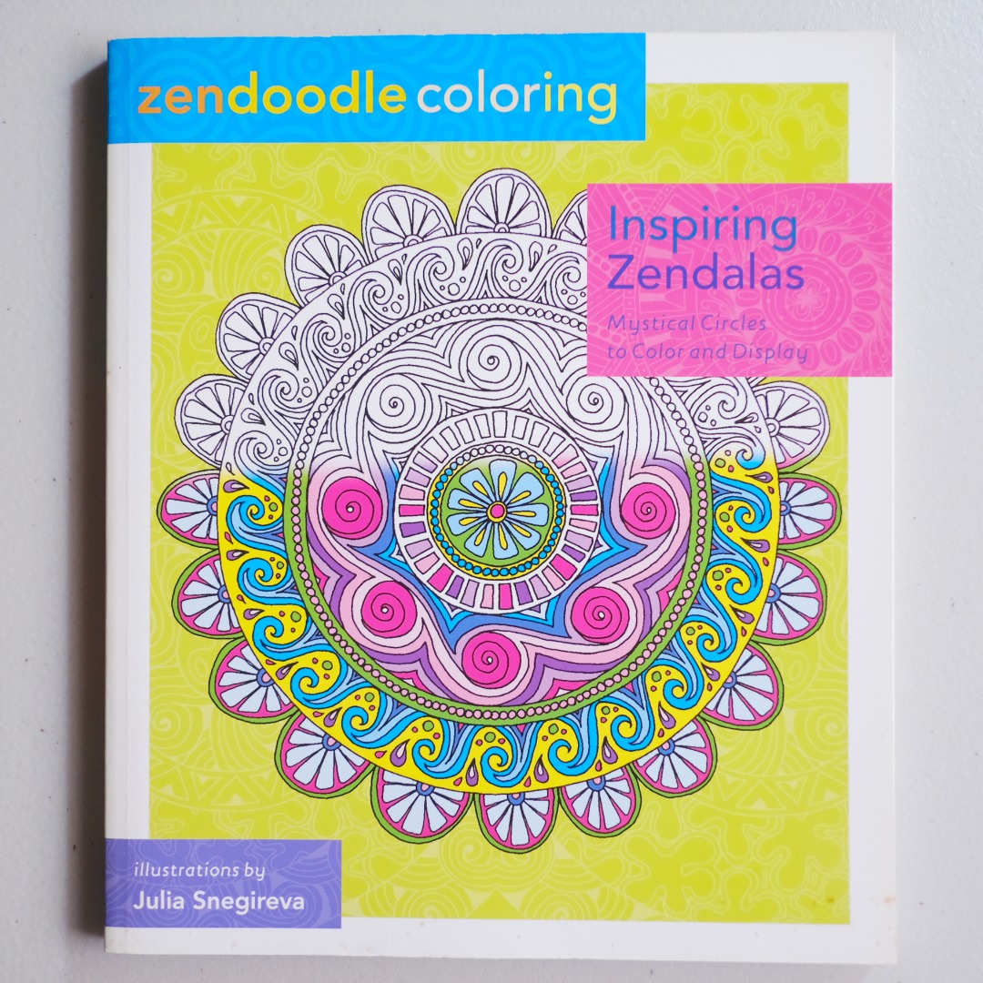 Zen Doodle Coloring Inspiring Zendalas, Hobbies & Toys, Books