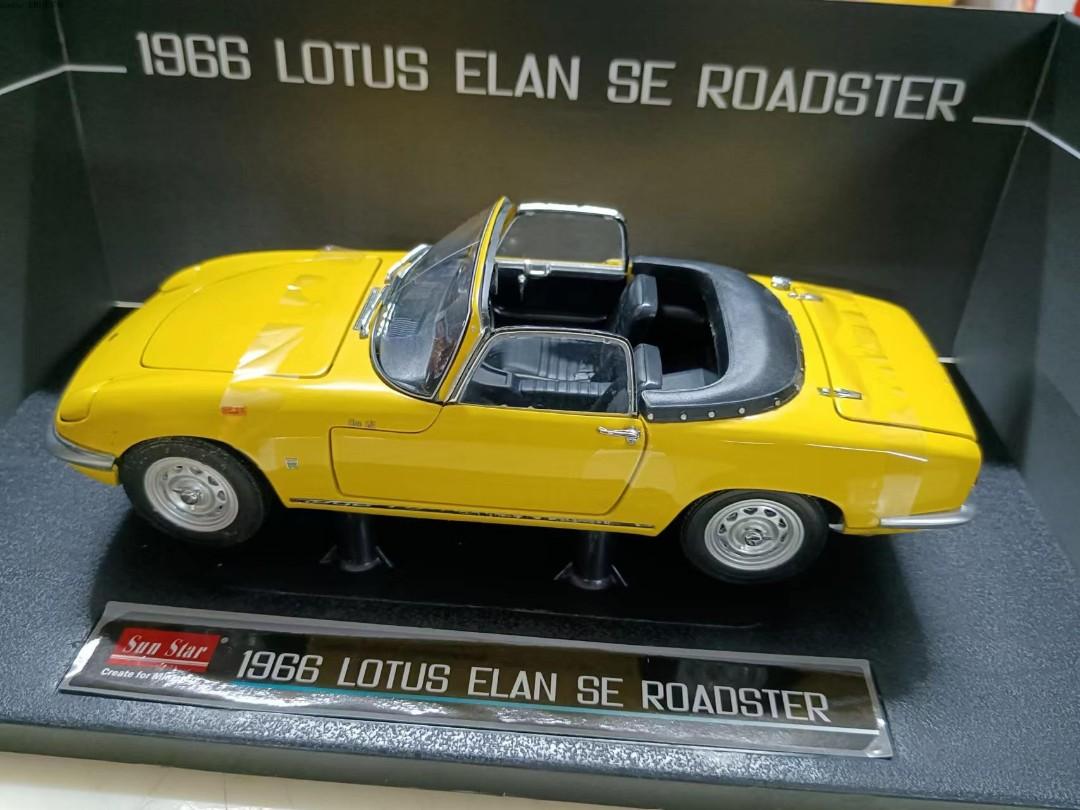 1:18 1⁄18 Sunstar 1966 Lotus Elan SE Roadster Yellow display 1:18 1⁄18 Sunstar 1966 Lotus Elan SE Roadster Yellow display