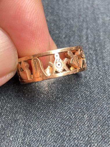 Real gold masonic rings sale