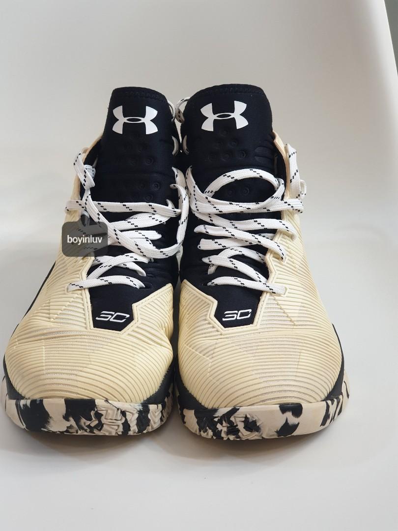 2016 Under Armour UA Stephen Curry  Super Charged Basketball Shoes  Colorway in Stormtrooper Ivory/White & Charcoal/Black (Men ) ART NO.:  1274425-104, Men's Fashion, Footwear, Sneakers on Carousell