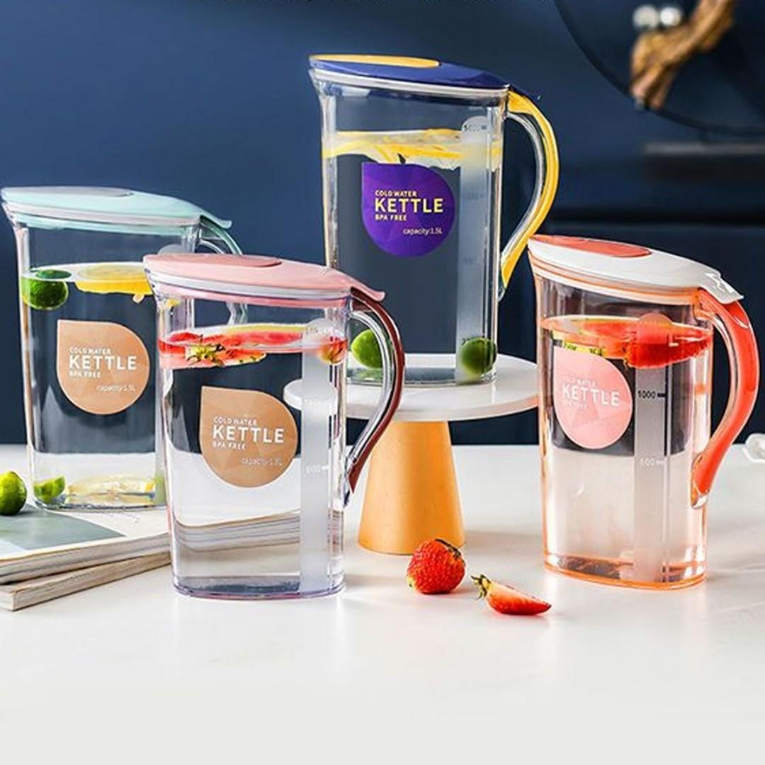 2.1L Cold Water Kettle + 4 Cups, Furniture & Home Living, Kitchenware
