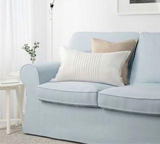 Now $96! 2 Seater Sofa Cover in Light Blue