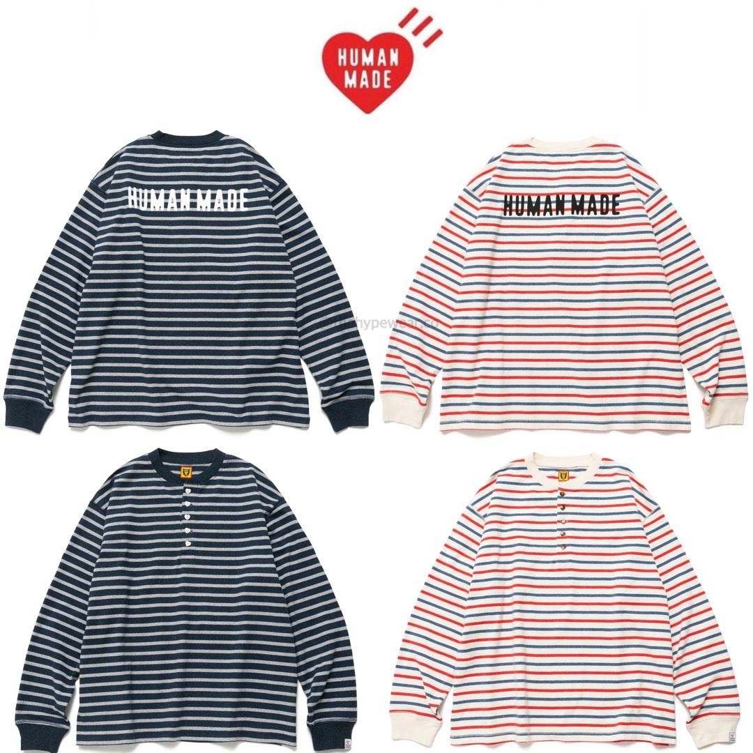 アウトレット公式店 HUMAN MADE STRIPED HENLEY NECK Mサイズ | surmaexpediciones.com