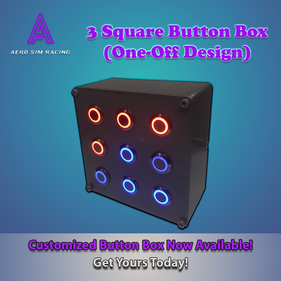 3Square Sim Racing Button Box OneOff Design, Computers & Tech, Parts