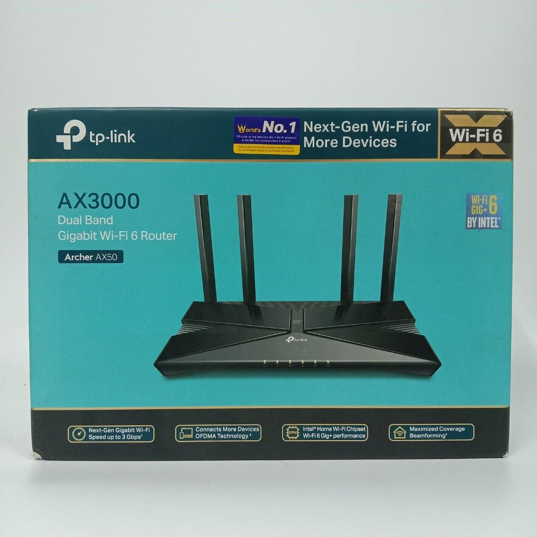 Archer AX50 AX3000 Dual Band Gigabit Wi-Fi 6 Router SN/22115W8000439 ...