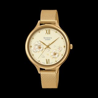 Sham Shui Po Storefront Brand New Authentic CASIO SHEEN Elegant Watch with 1-Year Warranty, Ladies' Watch / Women's Watch / Casio, Free Gift: Premium Watch Cloth, Model: SHE-4551GM-9A, SHE4551GM-9A, SHE-4551GM-9, SHE4551GM-964213240592258110