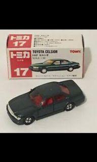 ©️ TOMICA 1.65 #17 black Toyota CELSIOR 4 Door Sedan MADE IN JAPAN VINTAGE MIB Working Features Fri SEPTEMBER 2,2022