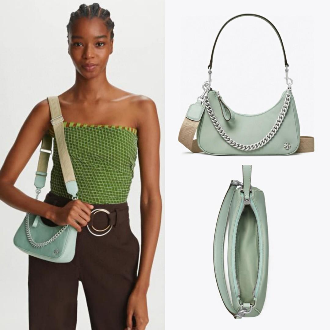 🍬現貨💯特價TORY BURCH 151 MERCER NYLON SMALL CRESCENT BAG
