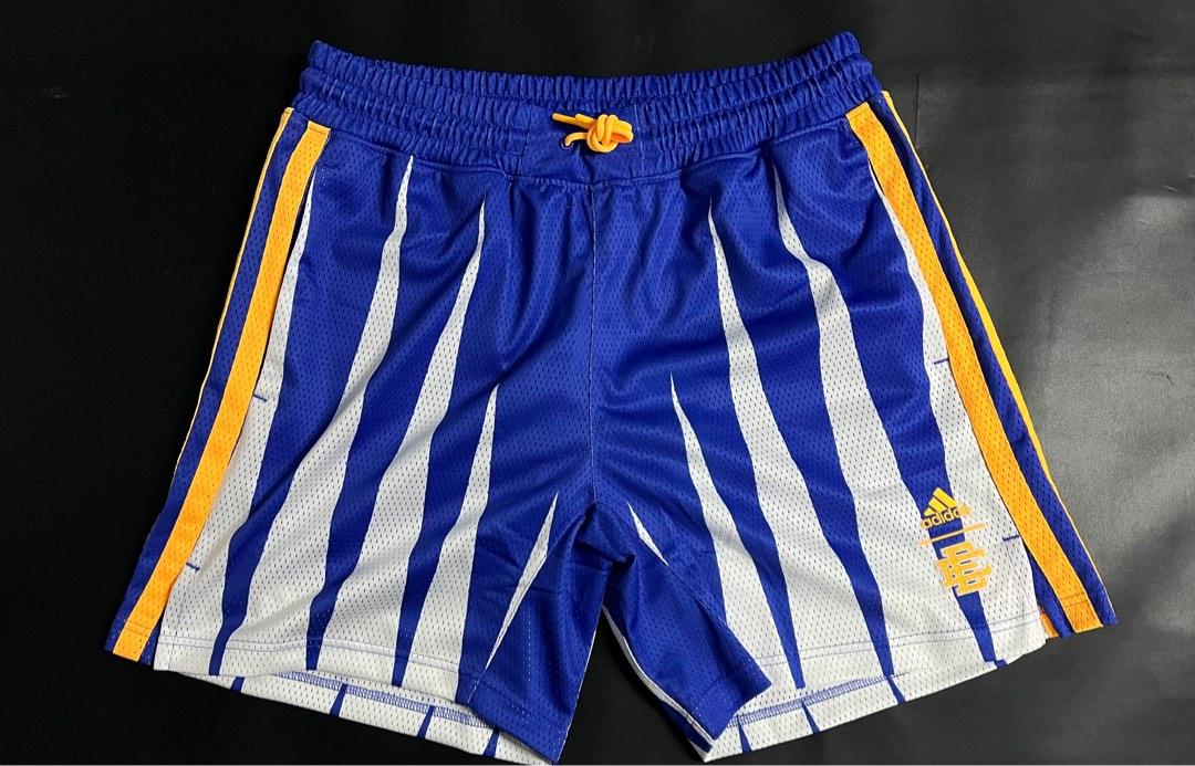 Adidas x Eric Emanuel Crossover EE SMR Short Mesh Breathable Straight Sports Basketball Shorts Blue H56399 US XXL