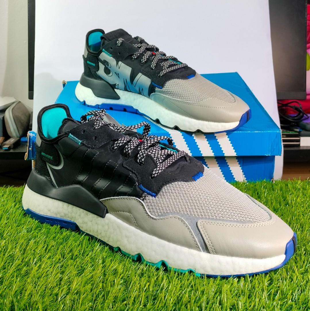 Adidas Nite Jogger Boost Gray Black Size 13