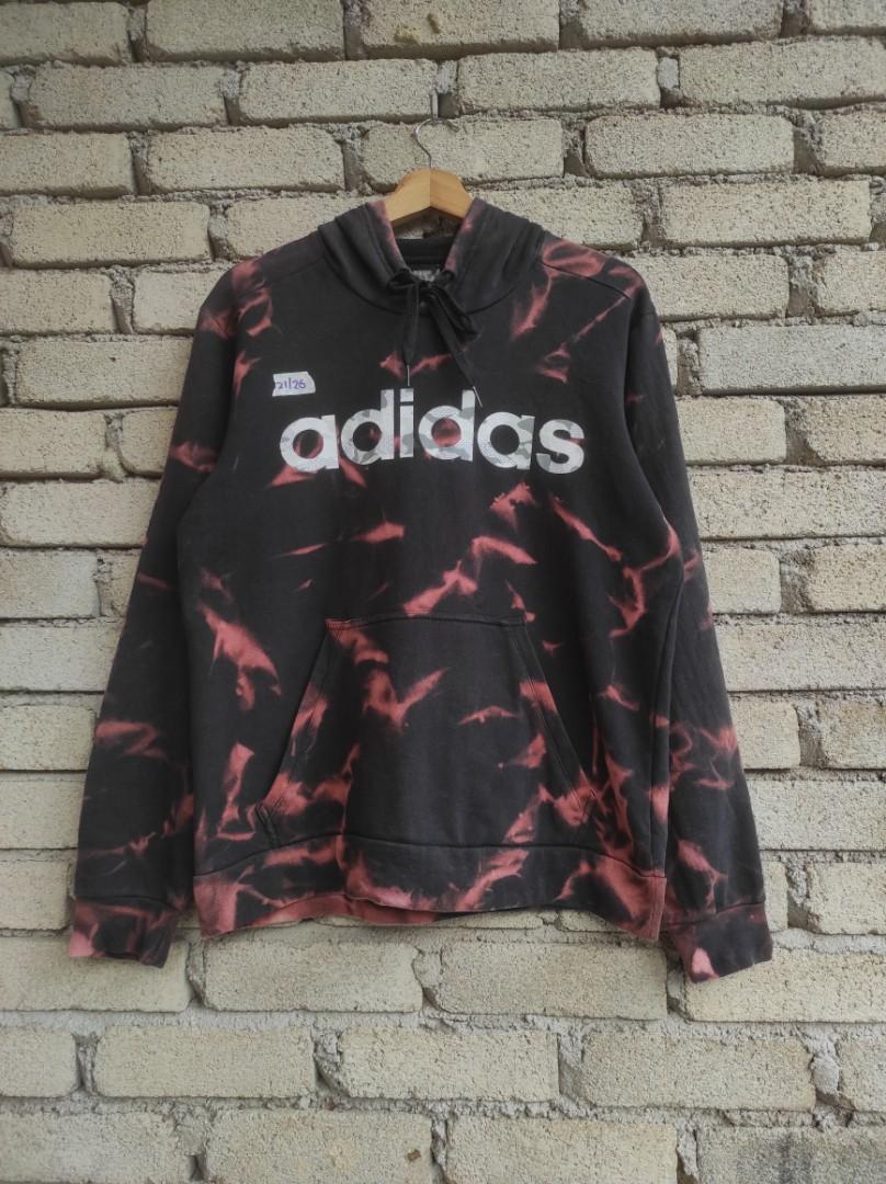 adidas spellout camo camouflage hoodie sweater tie die dye acid wash, Men's  Fashion, Coats, Jackets and Outerwear on Carousell