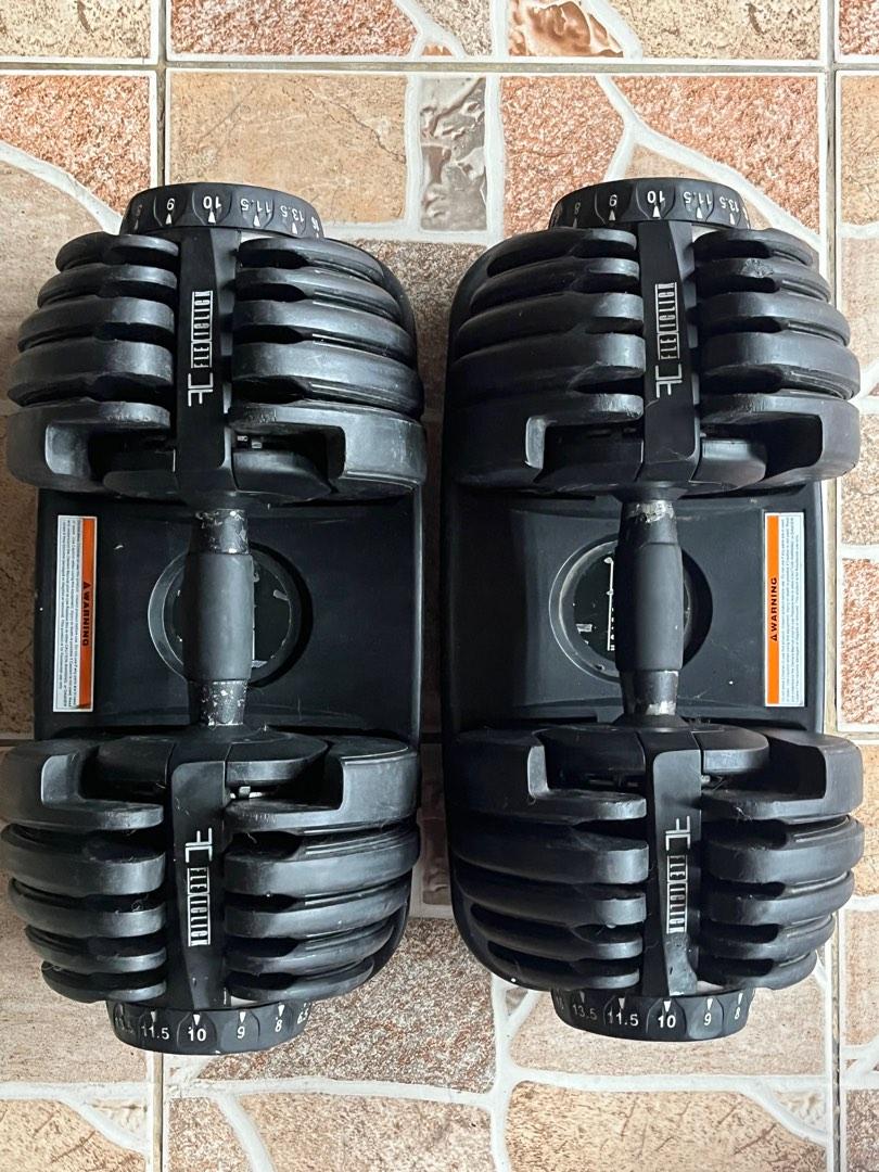 Adjustable Dumbbells and Bench (Sold as set), Sports Equipment