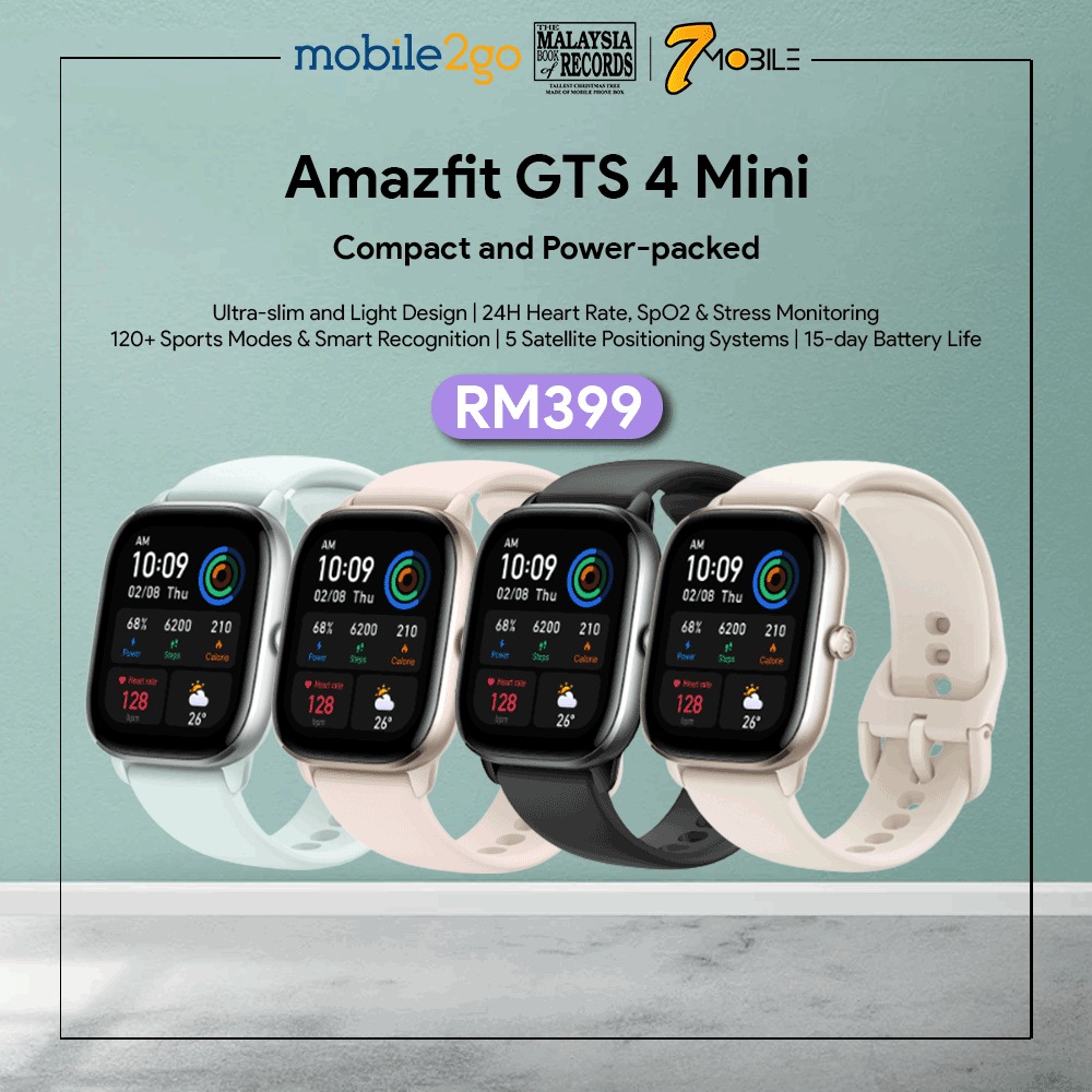 Amazfit GTS 4 Mini  Compact and Power-packed 