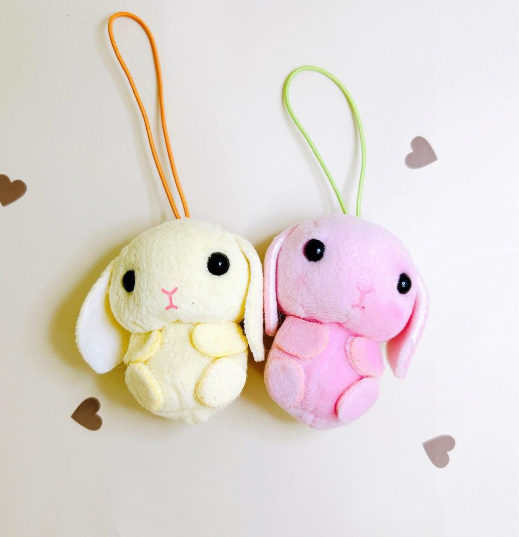 Amuse Loppy Bunny Rabbit Cute Small Strap Plush Hobbies Toys Toys Games on Carousell