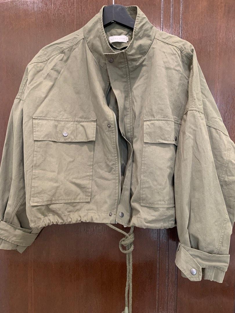 Jacket army top colour