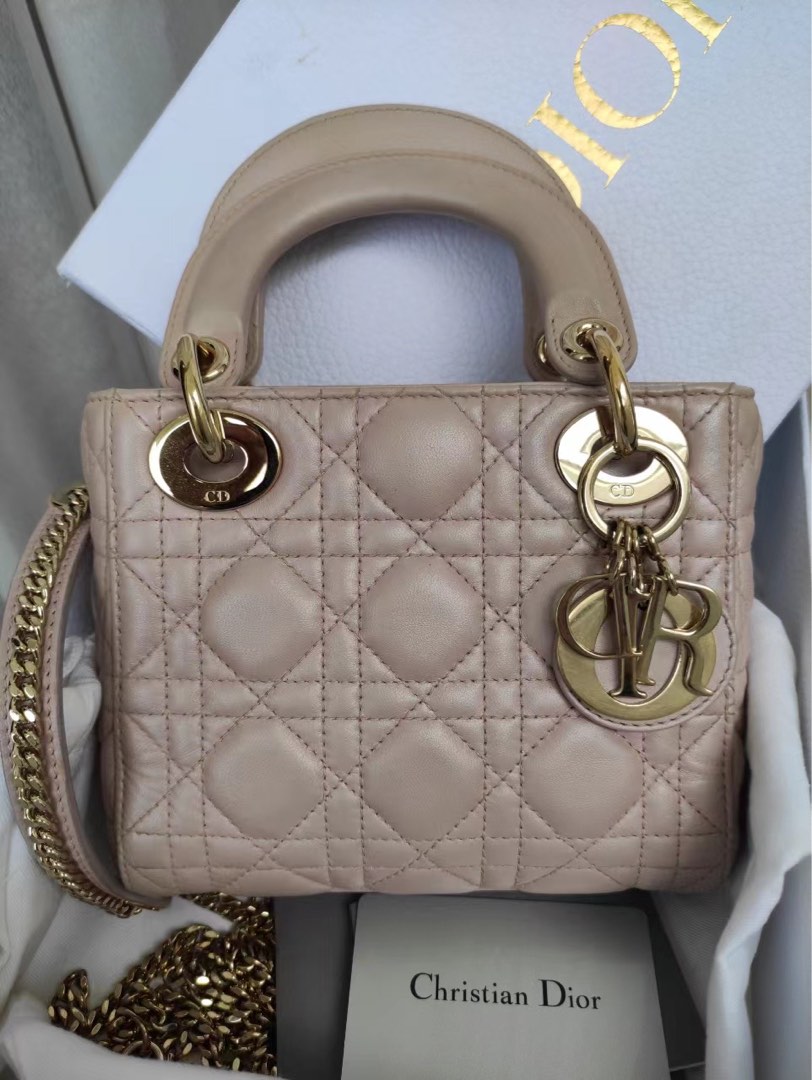 Mini Lady Dior Bag Pearl Pink  Bag Religion