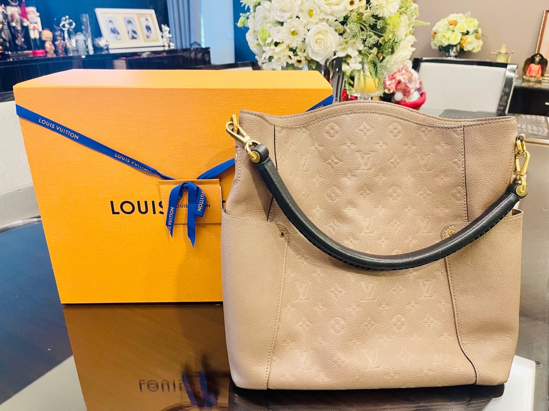 Exceptional Elegance and Luxury – The Louis Vuitton Bagatelle Monogram Empreinte  Leather Bag (Cream) : r/DesignerReps