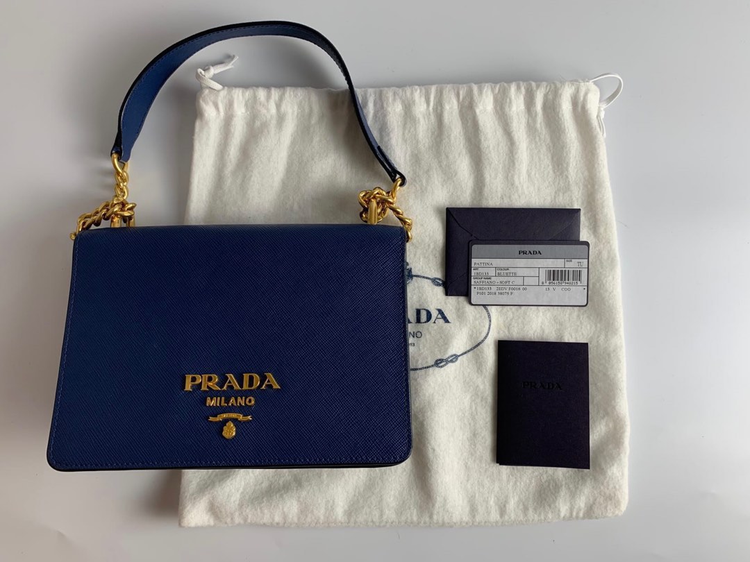 Prada saffiano chain bag new arrivals