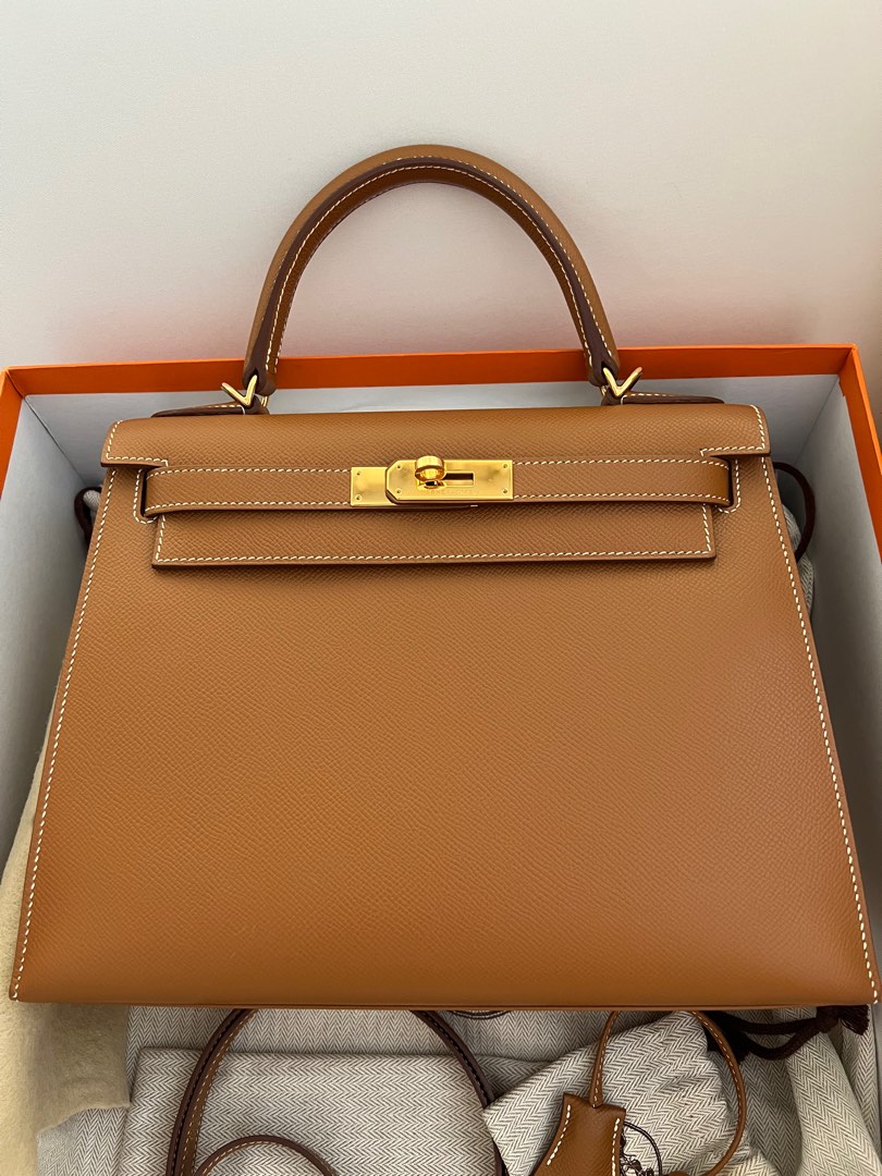 Hermes Kelly 25 Retourne Chocolat Togo Gold Hardware #D - Vendome Monte  Carlo