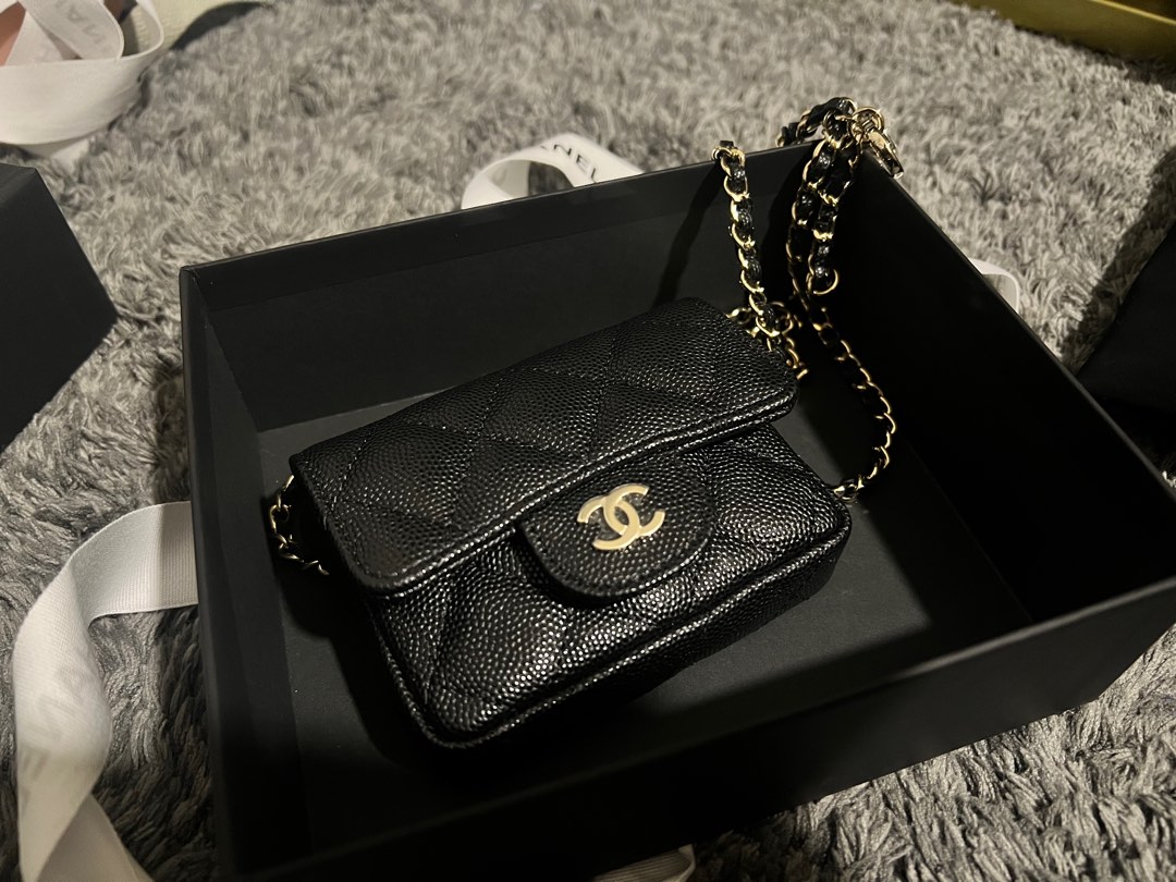 Black Chanel belt bag