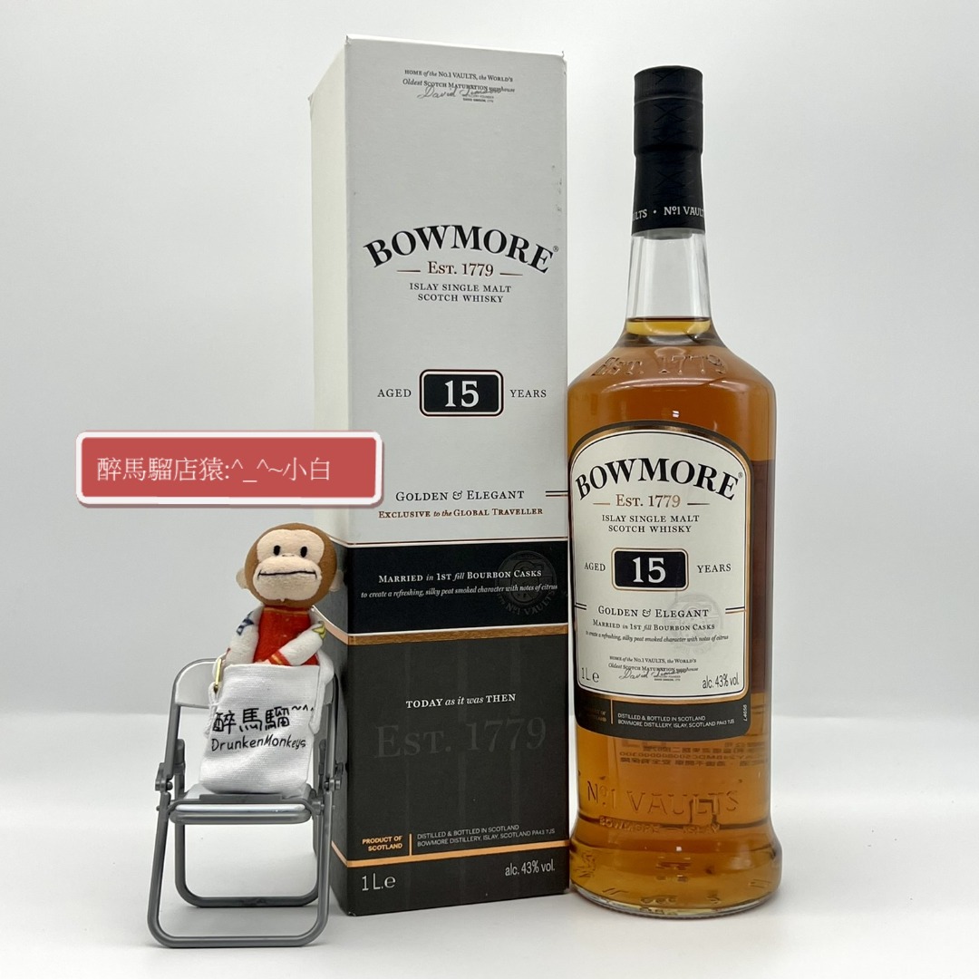 BOWMORE 15YEARS ゴールデンエレガント 1,000ml
