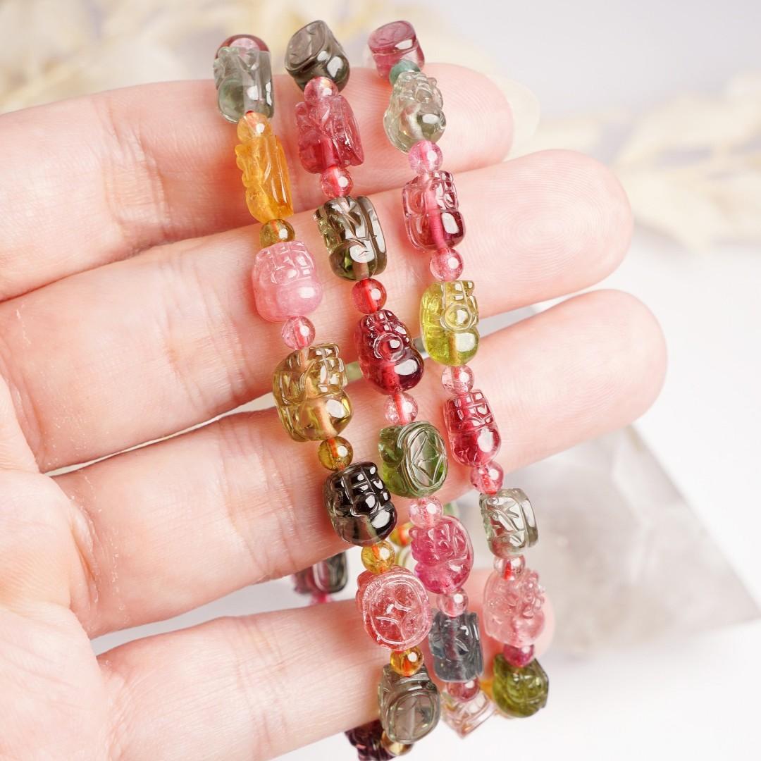 Rainbow on sale tourmaline necklace