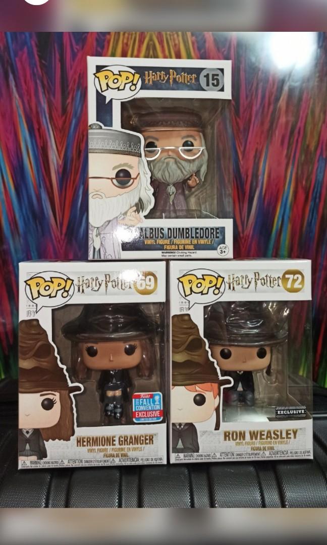 [BUNDLE OF 3] Sorting Hat Bundle: Ron, Hermione, Dumbledore Harry ...