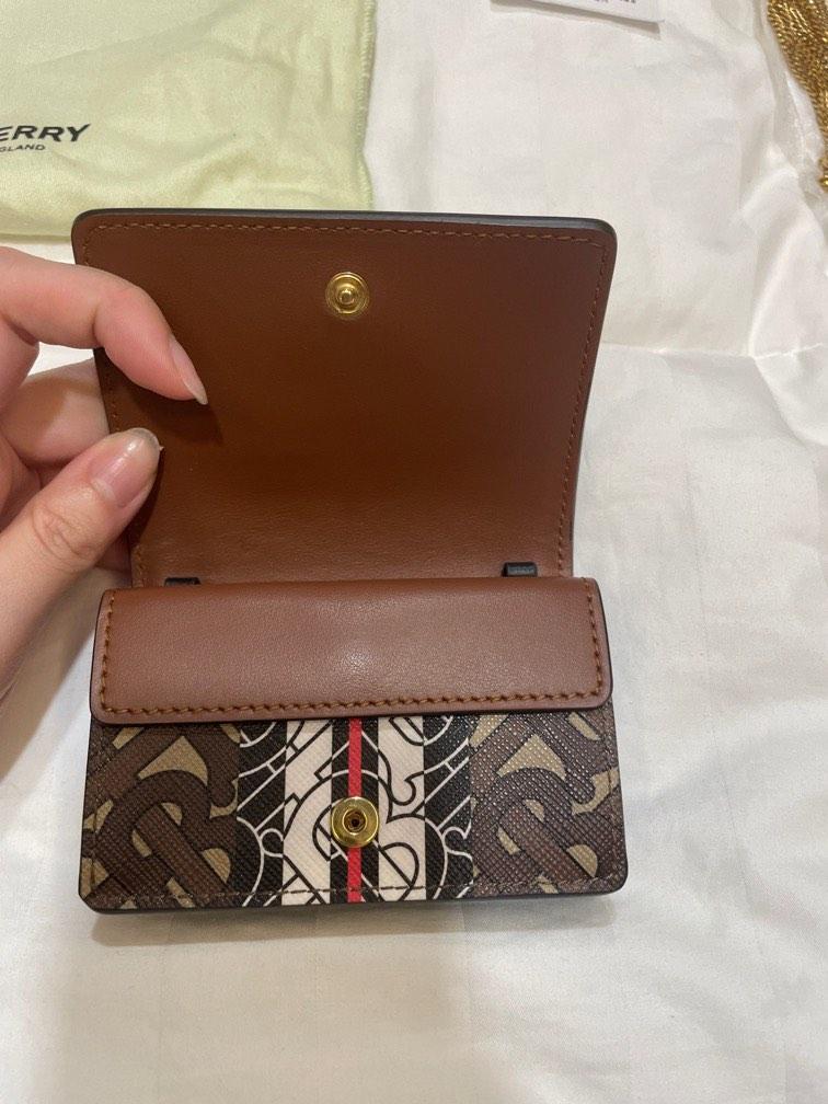 Burberry Card Holder w/ Detachable Sling, Women's Fashion, Bags