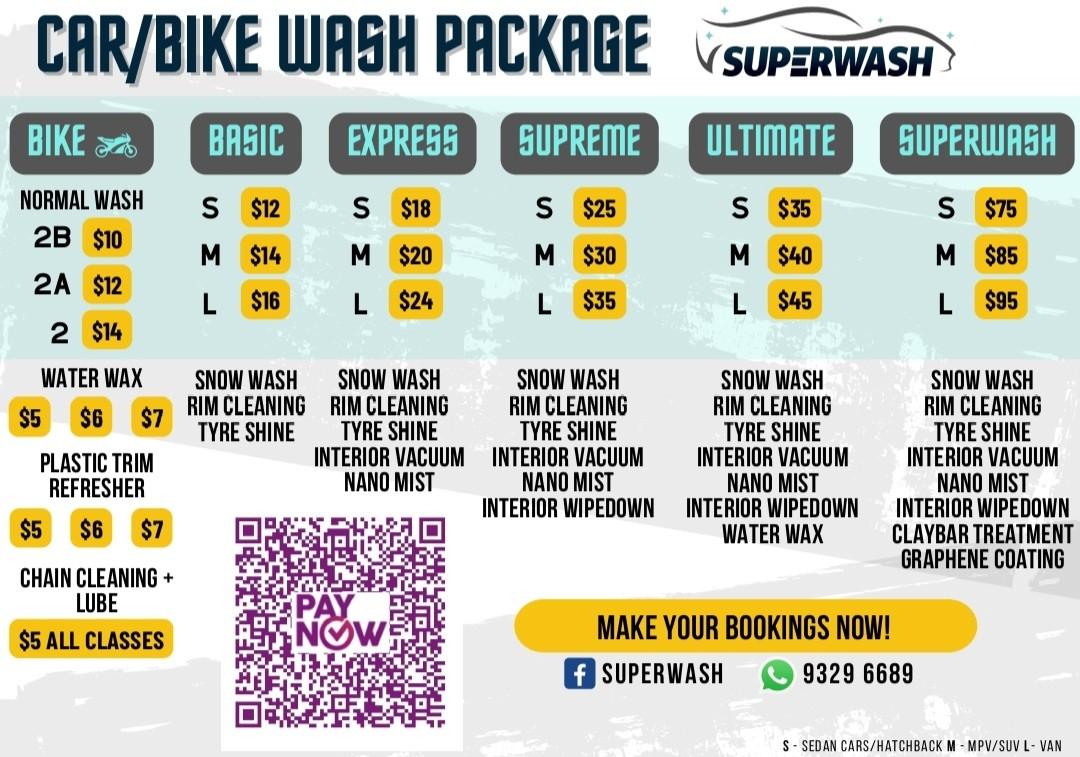 Car Bike Wash at Serangoon North, Car Accessories, Car Workshops