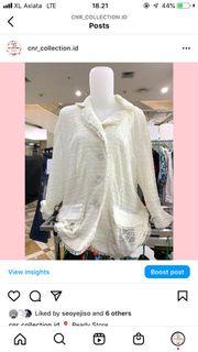 Cardigan / blazer putih