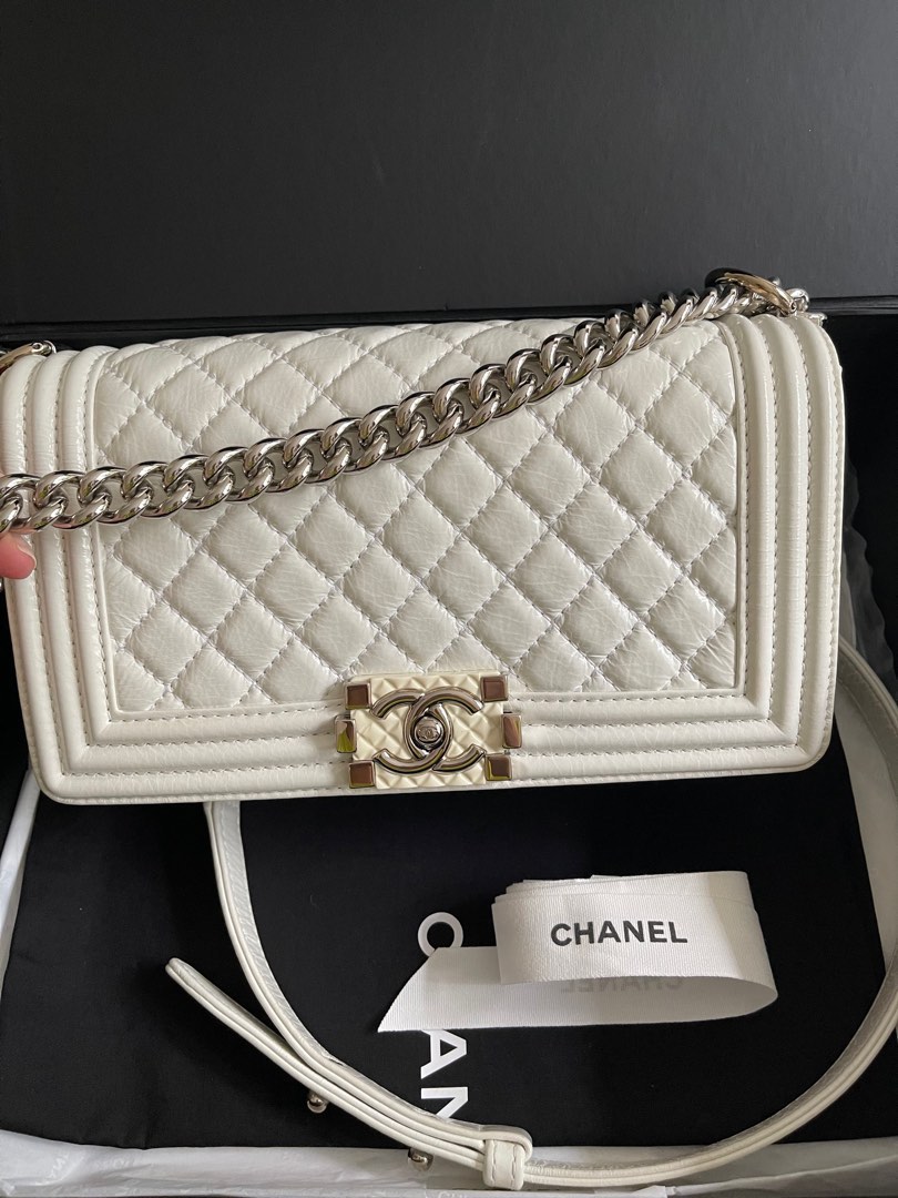 Chanel boy 10 calfskin Luxury Bags Wallets on Carousell